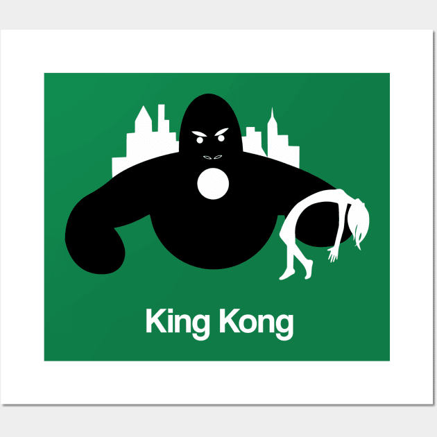 King Kong Movie Minimal Fan Art 1933 Wall Art by Rozbud